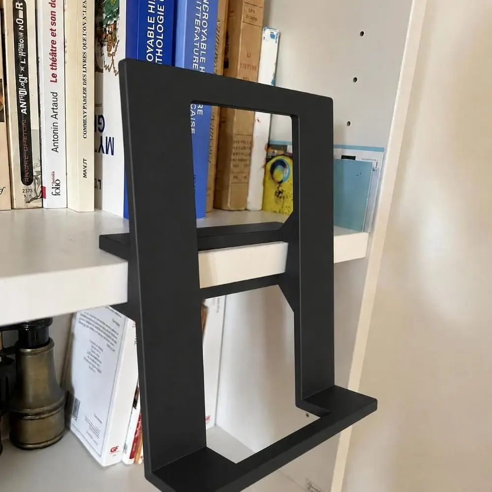 Clamp-On Floating Book Display Stand No-Drill Installation Space Saving Bookshelf Display Stand Invisible Floating Book Holder