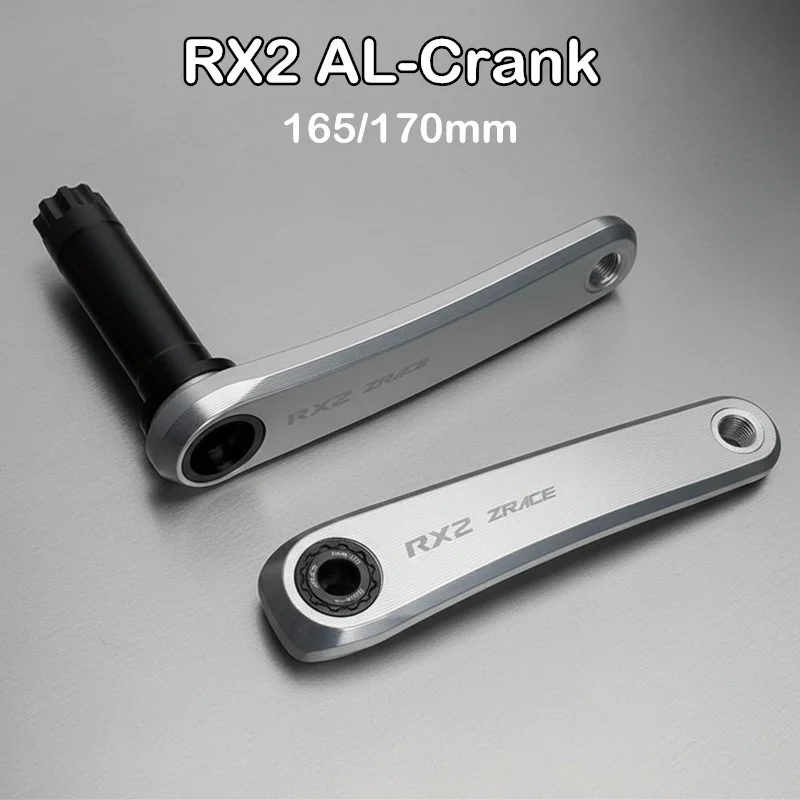 RX2 Rennrad-Kurbeln für 3-Bolzen-Rennrad- und Gravel-Bike-Kettenblätter, hochfeste CNC-Aluminiumlegierung, 165 mm, 170 mm Kurbel, 29 mm Achse