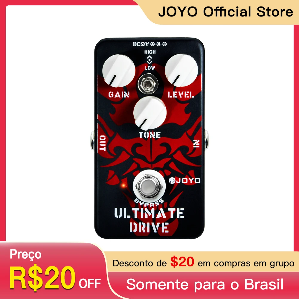 JOYO JF-02 Ultimate Drive Overdrive Guitar Effect Pedal Between Distortion and Overdrive Electric Guitar Pedal True Bypass