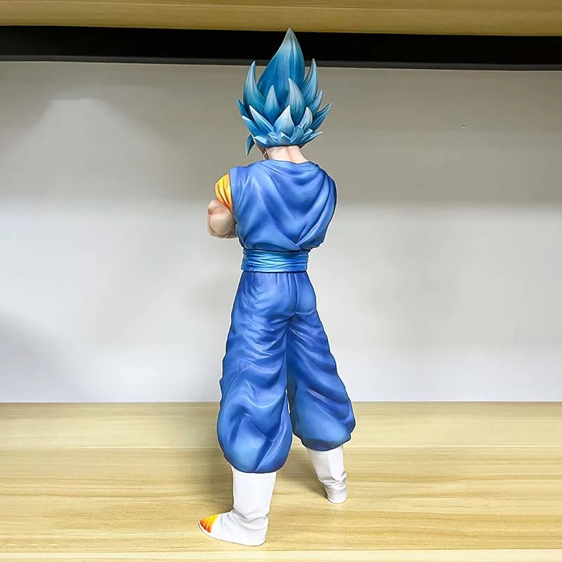 Dragon Ball Z Vegetto Action Figure with Two Heads Anime DBZ Gogeta Figuras 30cm Manga Figurine GK Statue Model Ornament Kid Toy