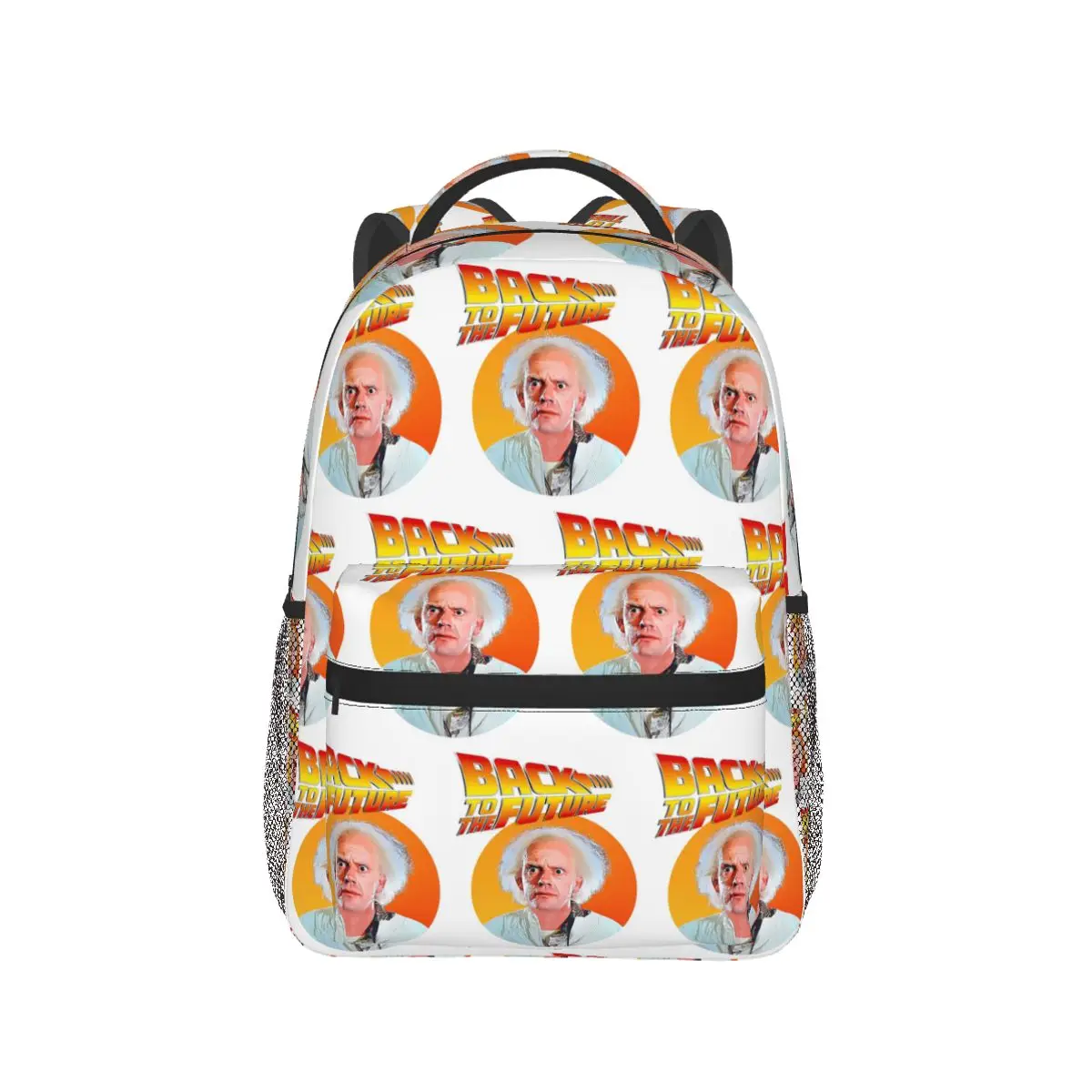 Doc Brown - Back To The Future Student Backpack School Bag Hiking Travel Daypack for Men Women Fashion Bookbag Shoulder Bags