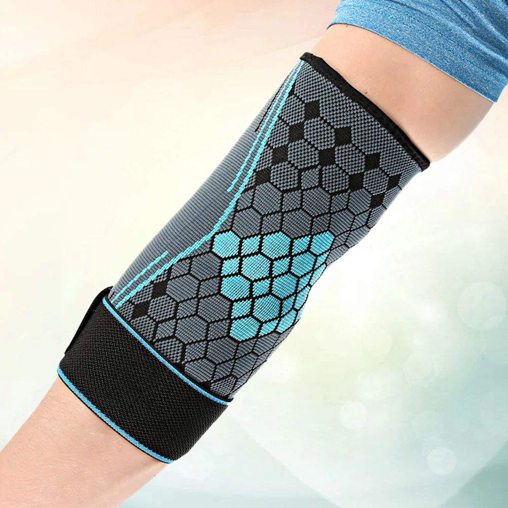 

1Pcs Unisex Elbow Compression Sleeve Support with Extended Pads for Pain Relief Warmth during Sports Recovery Bracing Arm