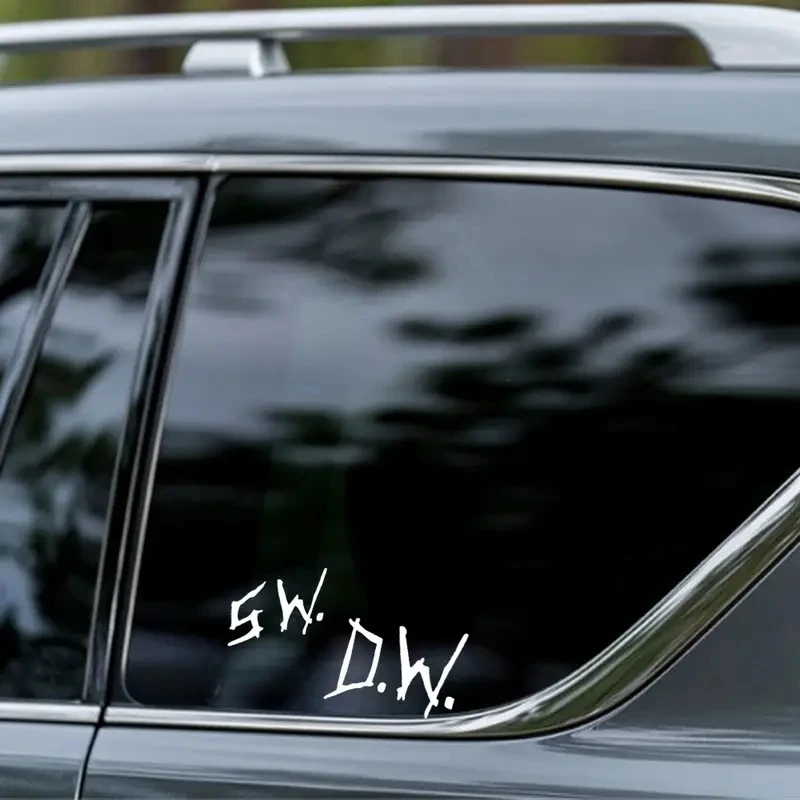 20x11cm Supernatural Initials S.W. D.W Car Sticker Vinyl Decals Waterproof Cool Car Styling Car Accessories Pegatinas Para Coche