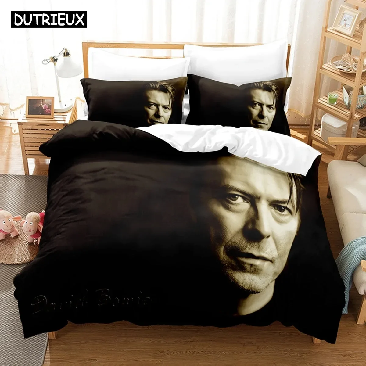 

3D David Bovie Bedding Sets Duvet Cover Set With Pillowcase Twin Full Queen King Bedclothes Bed Linen