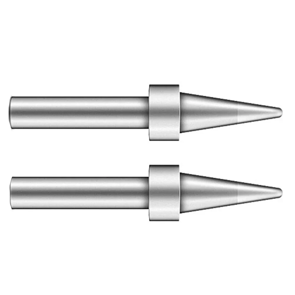 2 PCS Iron Plated Copper Conical Soldering Screwdriver Tip 0.8mm,1/32In Iron Plated Copper Hand Tools 32*0.8*4mm