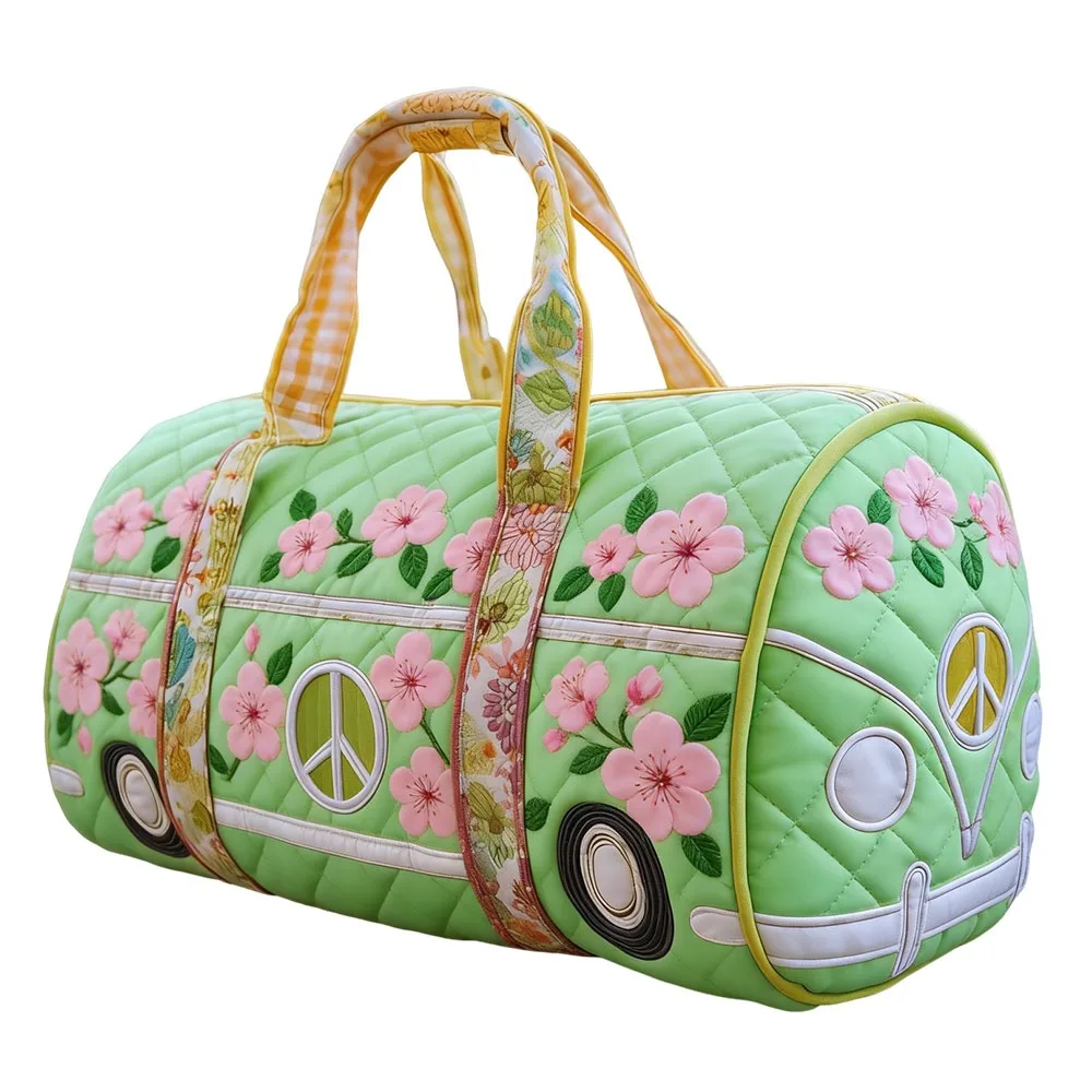 

Adjustable Strap Quilted Duffle Bag Large Capacity Tote Bags Travel Duffel Bag 3D Quilting Craft Short-distance Handbag