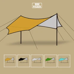 5.1x5.1m Large Tarp Tent Octagon Sunshade Awning 5 x 5 Outdoor Camping Canopy Extra Large for 12 Persons Monster Tent Shelter