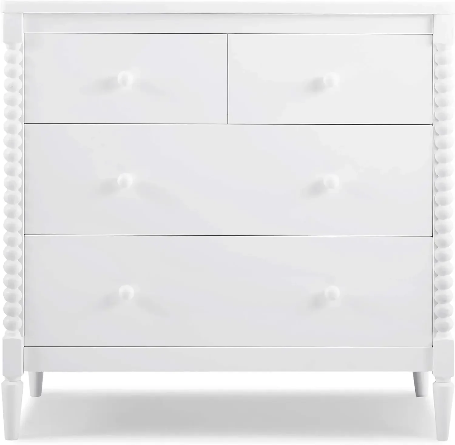 Children Saint 4 Drawer Dresser with Changing Top, Bianca White