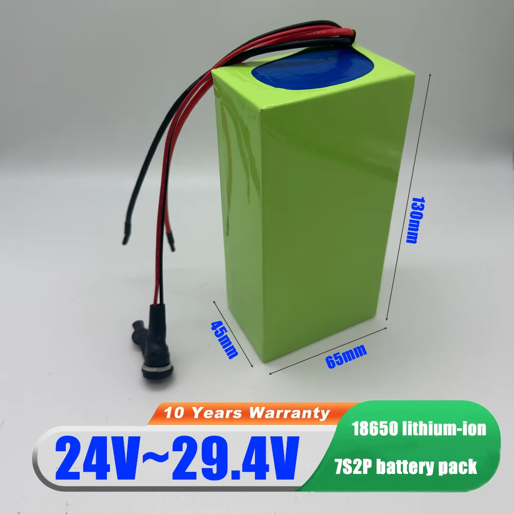 

24V/29.4V 15Ah 10Ah 18650 Battery pack 29.4V 8000mAh Rechargeable Battery Mini Portable Charger For LED/Lamp/Camera with BMS