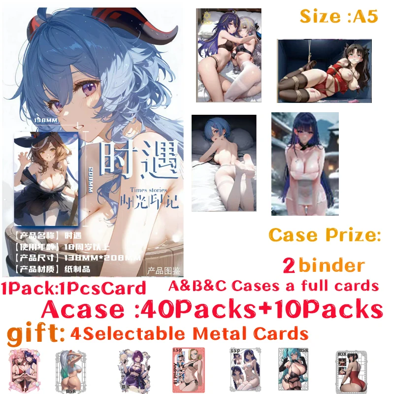 

2025 Newest Goddess A5 Size Acrylic Board "TIMES STORIES" Toys Waifu Collection Card Hobby Game Card Rare LSP SSP Toy Gifts