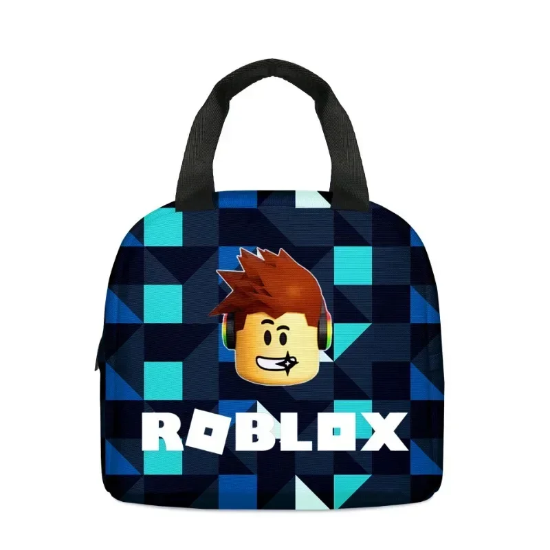 مجموعة حقائب ظهر للأطفال R-Roblox 3 في 1 حقيبة كتب مدرسية للطلاب + حقيبة كتف + مقلمة حقيبة نهارية للسفر مقاومة للماء للمراهقين