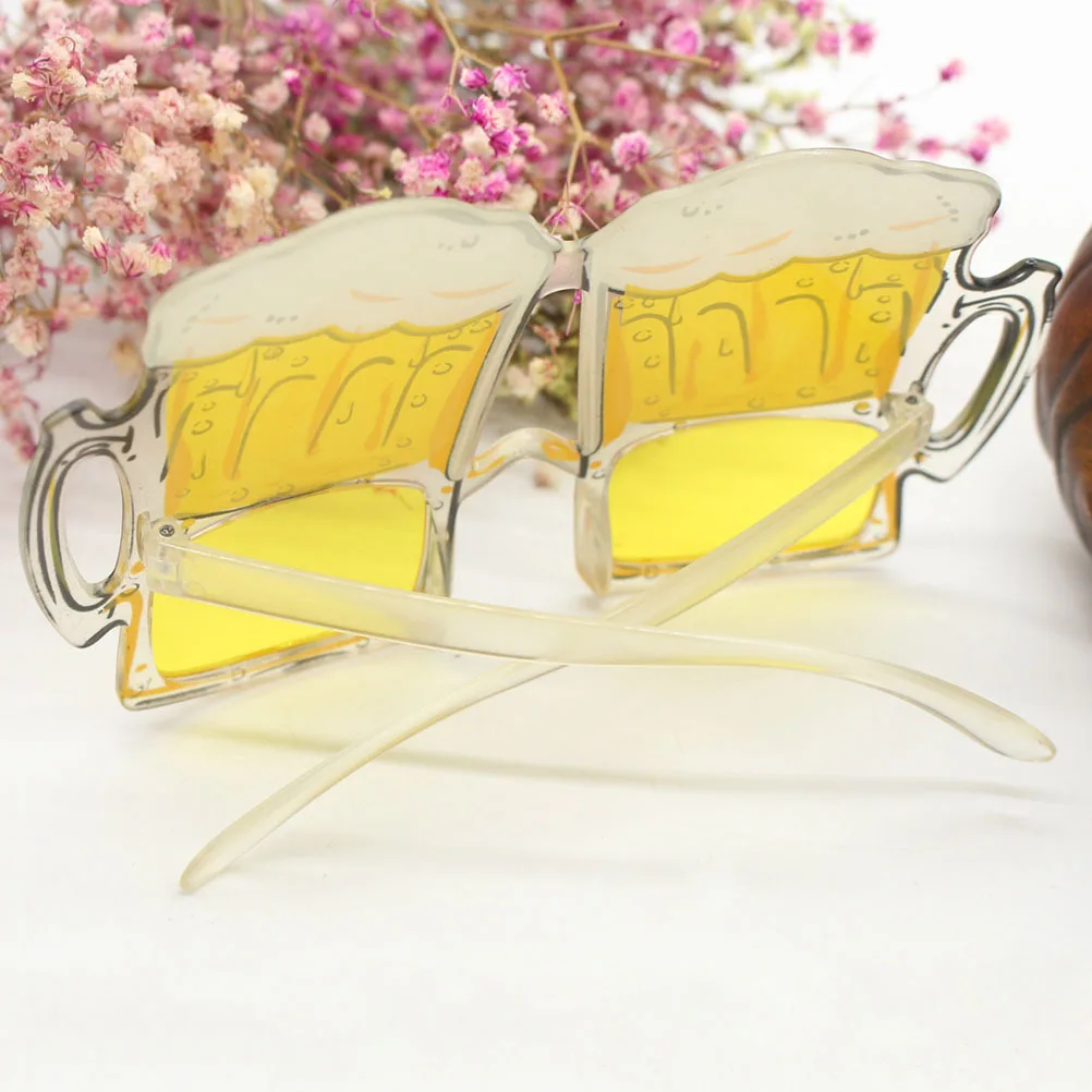 3 pezzi occhiali da vista per feste design tazza di birra oggetti di scena divertenti per costume di scena tema hawaiano tazza liscia flessibile