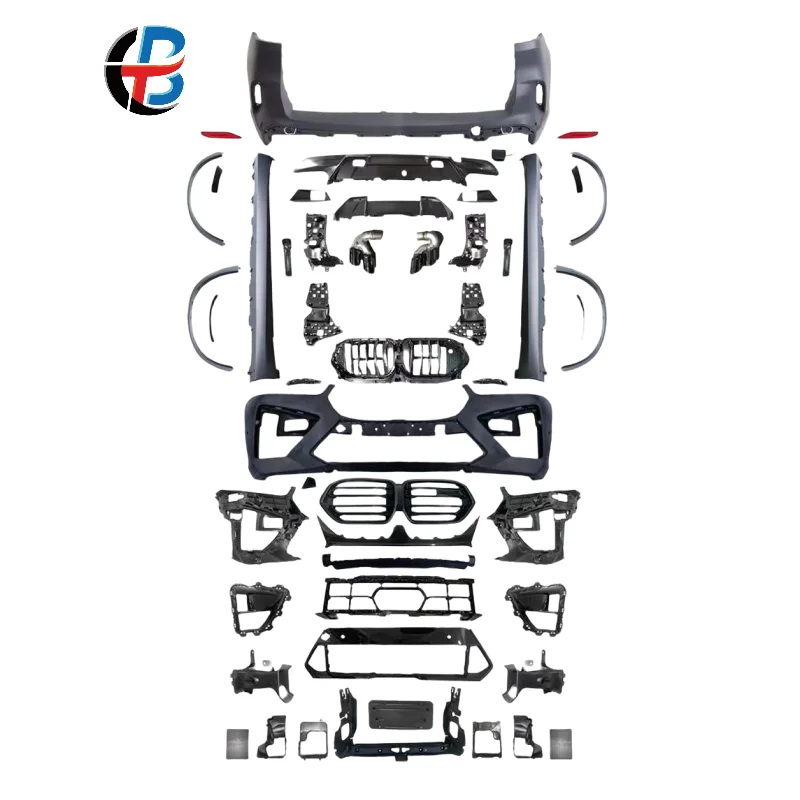 BTC New Arrival Car conversion body kit for  X5 G05 upgrade to X5M front rear bumper side skirt wheel eyebrows grille