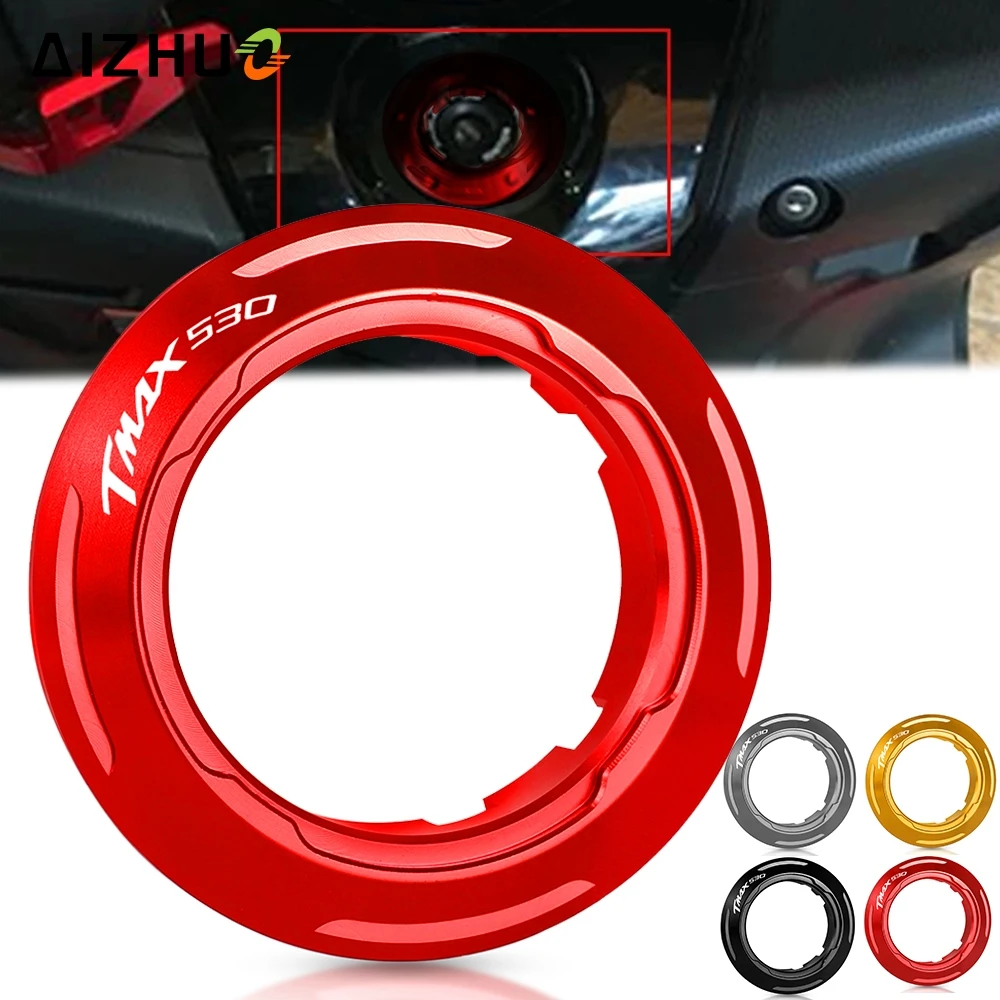 

FOR YAMAHA TMAX T-MAX 530 Motorcycle Key Switch Protector Ring CNC TMAX 530 TMAX530 TMAX-530 2013 2014 2015 Aluminum Accessories