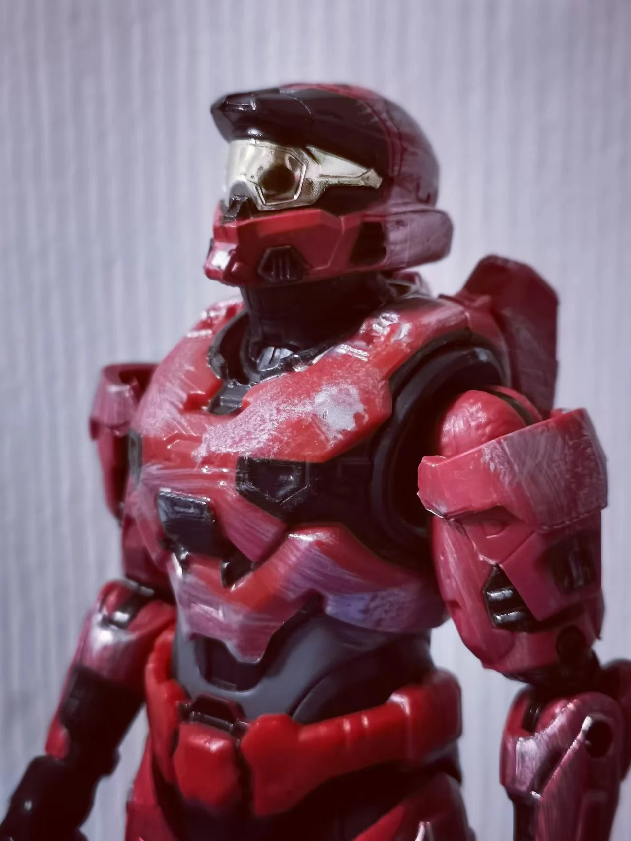 The Spartan Collection Series Red MK VII No Accessory 6.5" Loose Action Figure Figurine Toy Doll view 6
