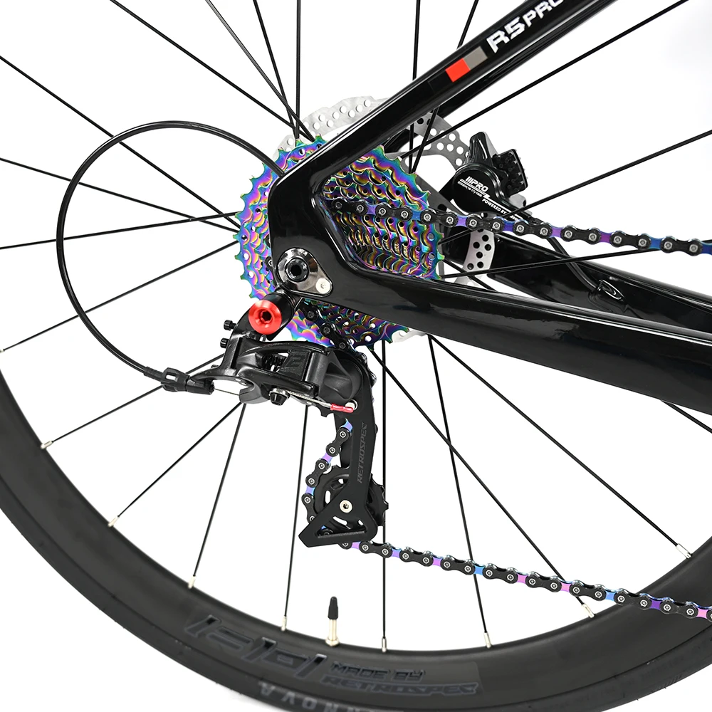 * R5pro-Term Road Bike 24 Speed High Modulus Carbon Fiber RS-24S 700C Hydraulic Disc Brakes Hardtail Aluminum Alloy Wheels
