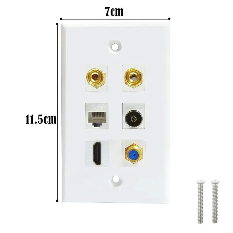 الوسائط المتعددة الأمريكية لوحة الحائط التلفزيون TV9.5 F رئيس CAT6 شبكة عالية الوضوح HDMI متوافق مع رئيس مكبر الصوت #4