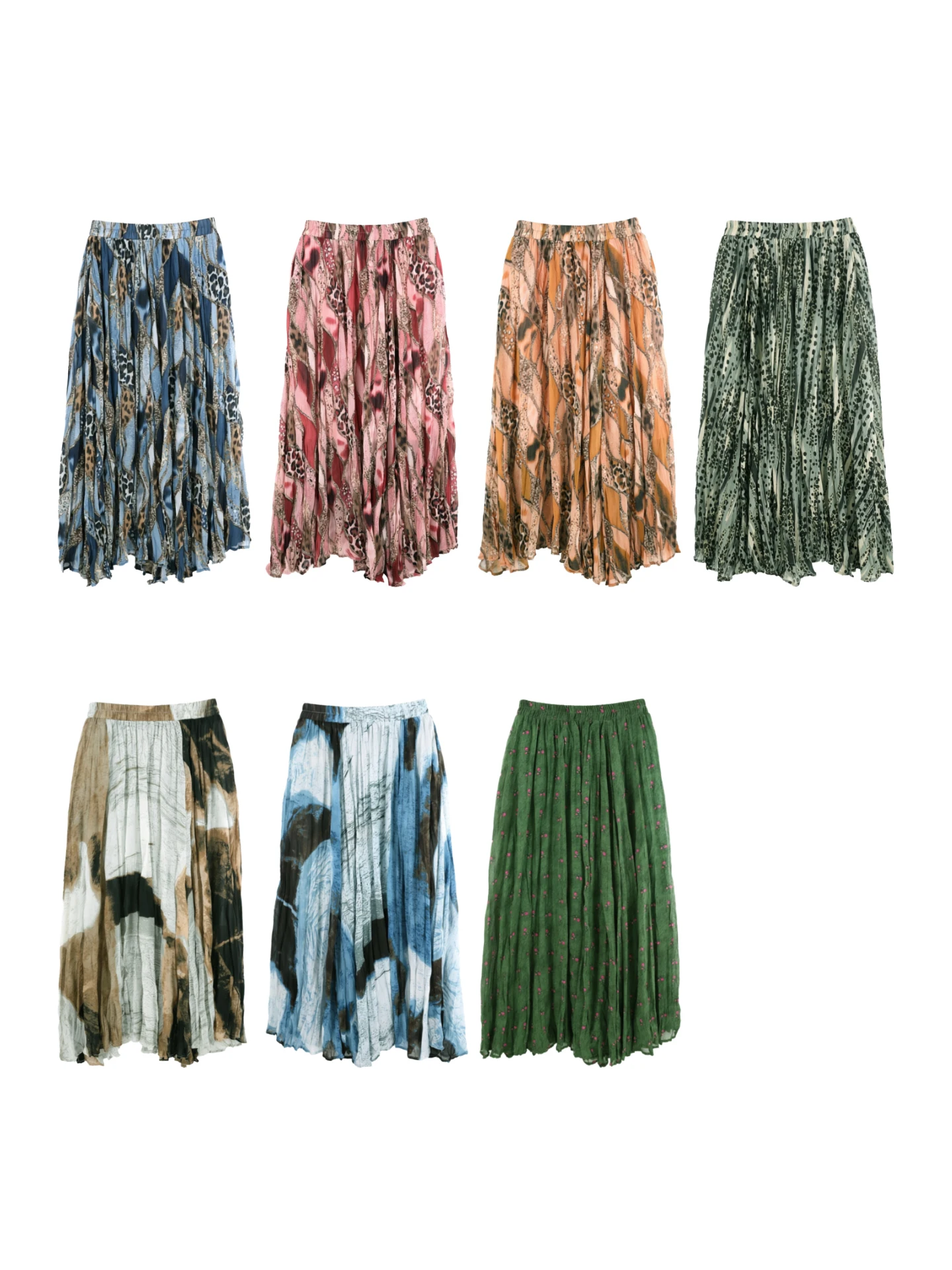 TongJie Exclusive Personalized Luxury Design Commuter Versatile Casual Style Midi Skirt HBZXW920478 High Waist Polyester Fiber