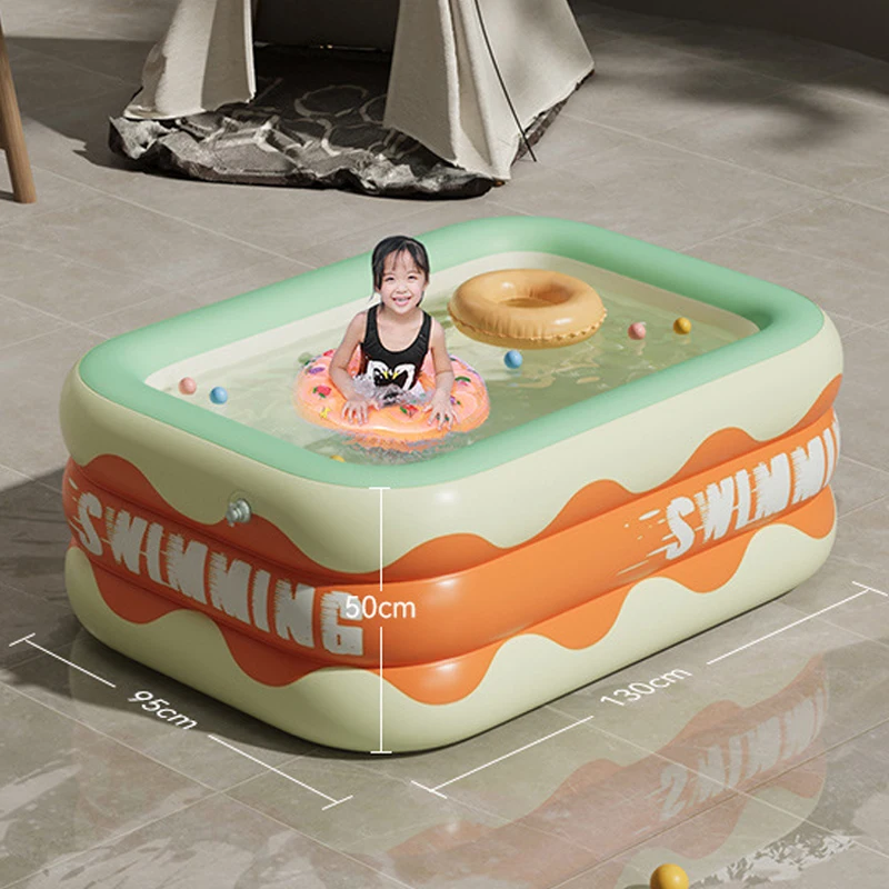 

1.3M Inflatable Swimming Pool for Kids Bathing Bathtub for Babies Collapsible Foldable Paddling Pools Summer Garden Water Games