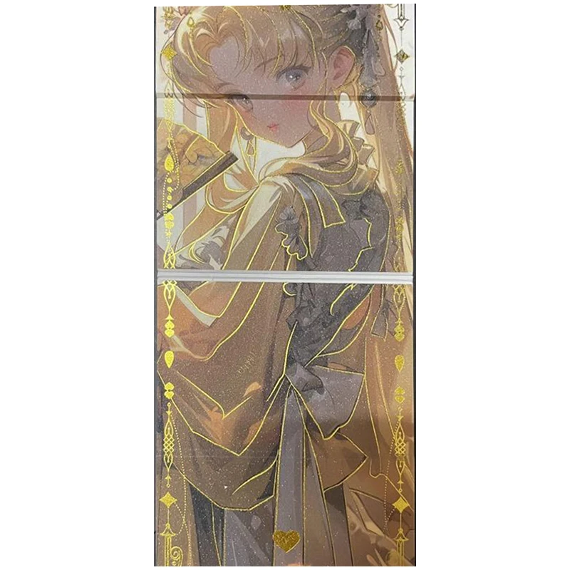 Anime Goddess Story Rare Folding Collectible Card Tsukino Usagi Chiba Mamoru Kaiou Michiru Hino Rei Toy for boy Birthday Present