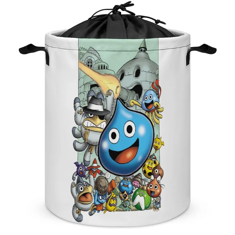 Dragon Quest Slime Print for Sale Tie Up Your Dirty Pocket Laundry Basket Multifunctional Storage of Socks Durable Convenient No