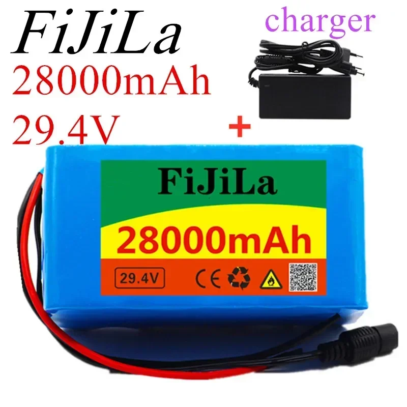 24v 28ah 7s 3p 18650 Batterie 29,4 v 28000mah bms Elektro fahrrad Moped/Elektro/Li-Ionen-Akku + 29,4 v Ladegerät