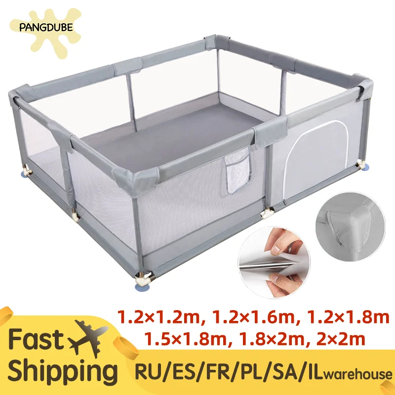 7 Optional Sizes Large Children's Playpen with Foam Protector Baby Safety Fence Kids Ball Pit Playpen for Babies Baby Playground