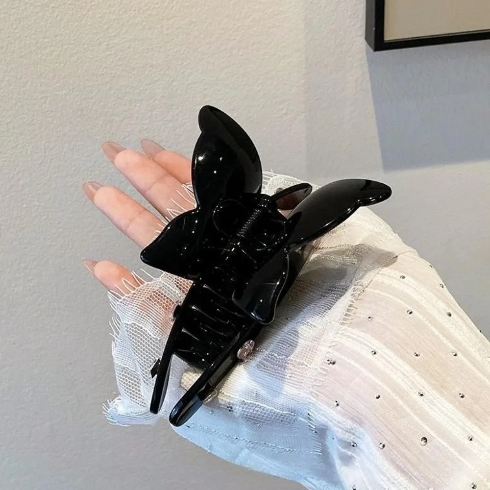 

Ретро уксусная кислота, бабочка, коготь для волос, любовь, корейский стиль, стразы, зажим для волос, головные уборы, блестящая большая заколка в виде акулы, женская