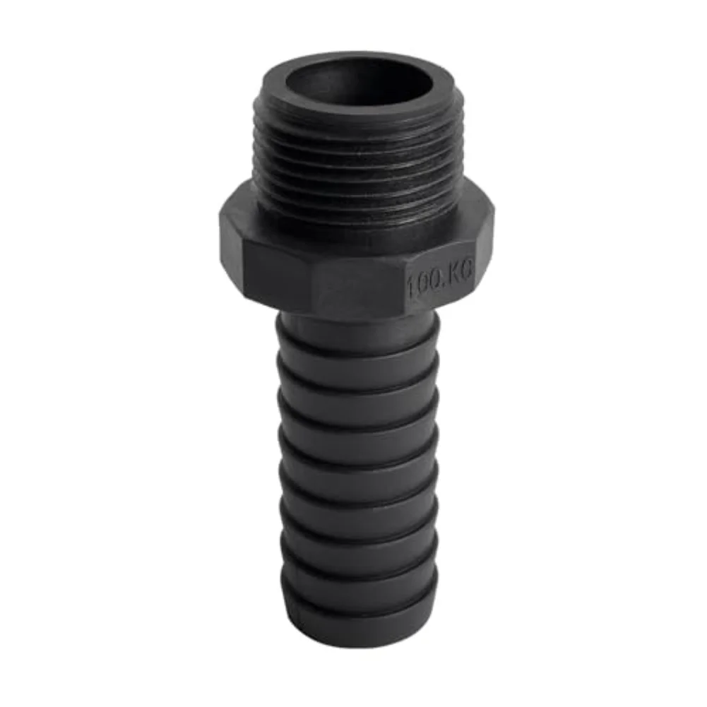 5PCS Plastic Hose Barb Fitting Adapters with NPT Male Connector Suitable for Wide Temperature Range and Pressure Conditions