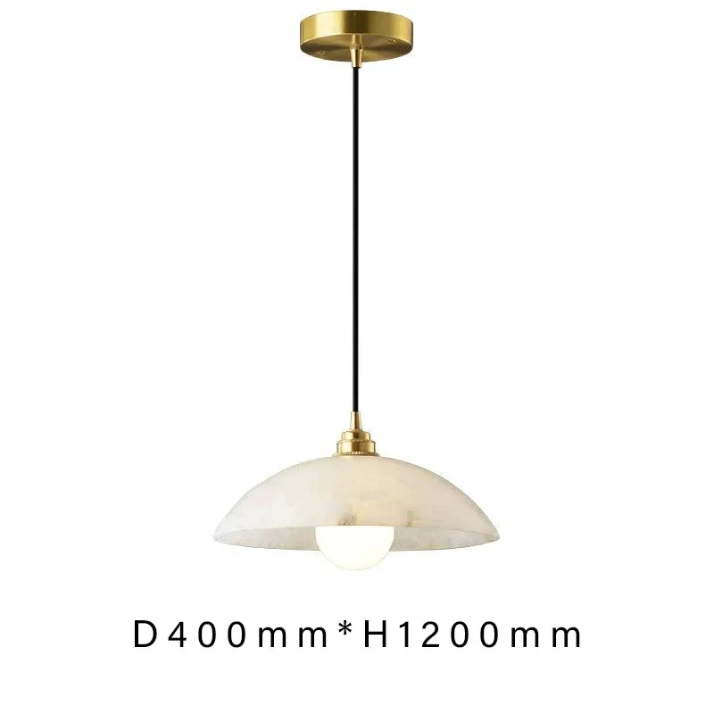 Nordic Style Design With A Simple Dome Alabaster Chandeliers Art Lamps Lighting Fixtures Modern Pendant Lamp Indoor chandeliers