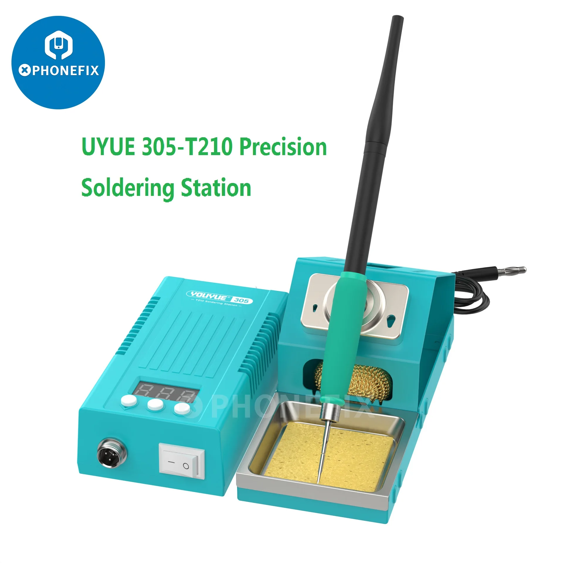 UYUE 305-T210 Precision Soldering Station 70W With JBC C210 Iron Tips for Mobile Phone Motherboard PCB BGA Chips Welding Repair