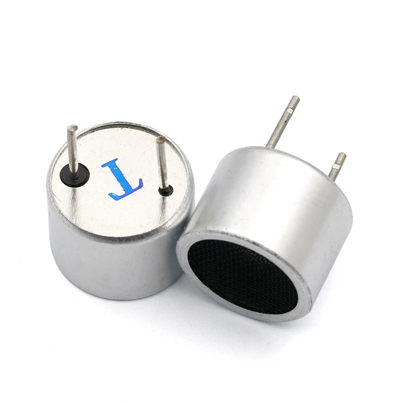 100pcs 16mm 40K ultrasonic transmitter ultrasonic sensor Ultrasonic emitter TCT40-16T 40KHz Transmit+receive aluminum sensor