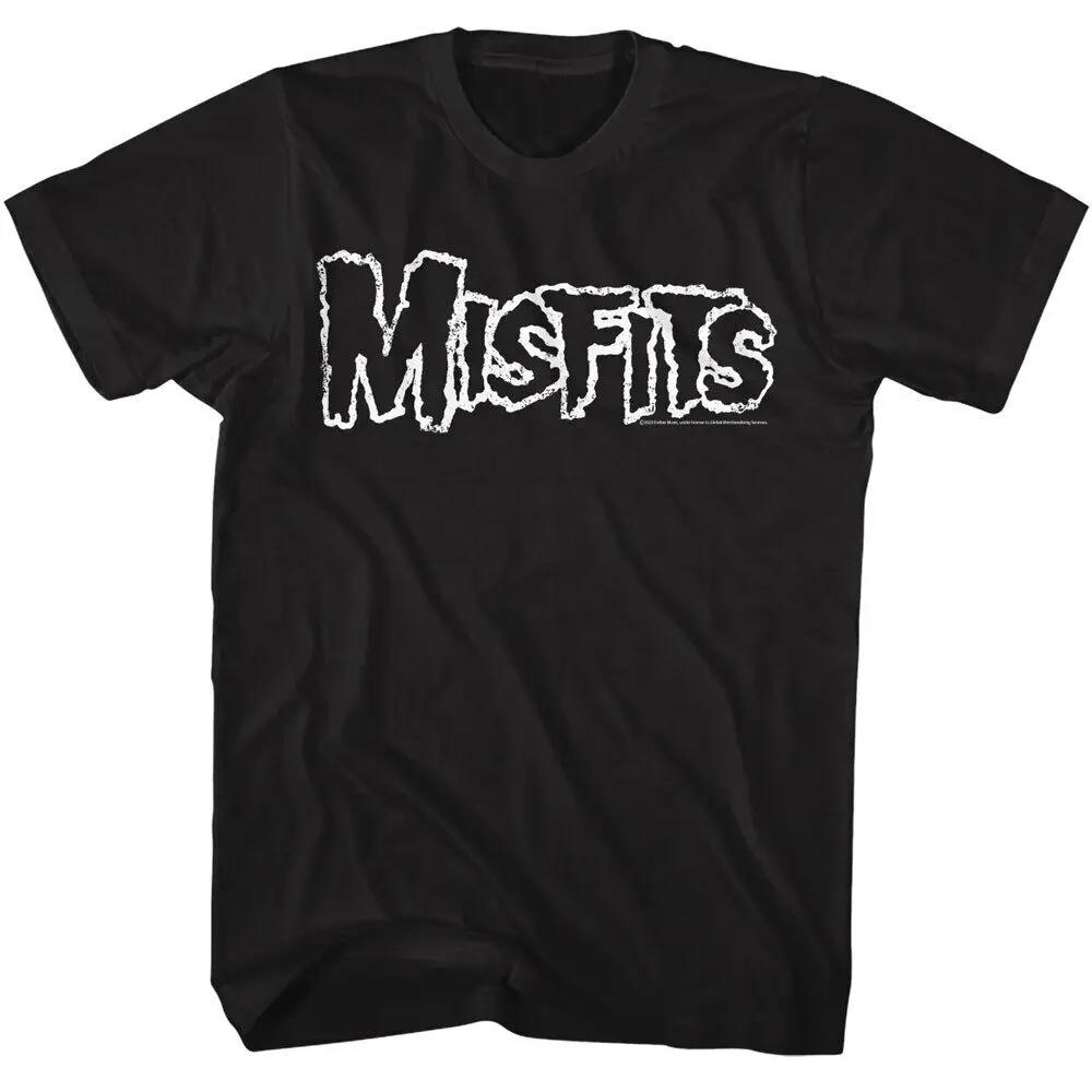 

The Misfits T Shirt Men's Punk Rock Music Official Band Logo Merch Black