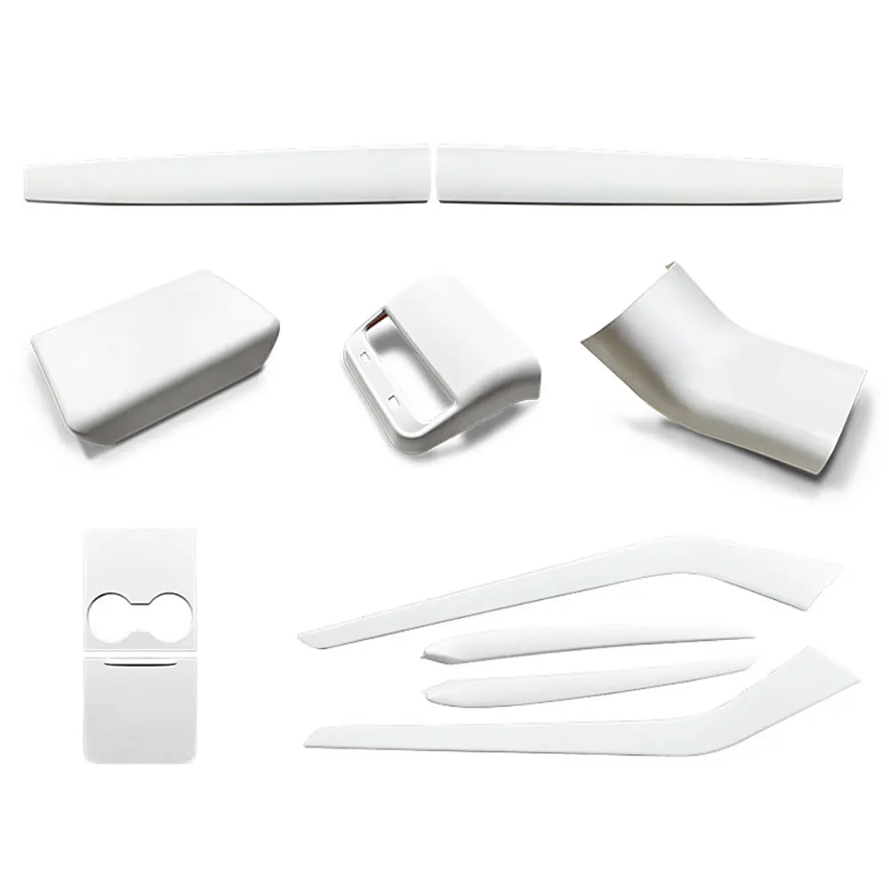 Rear kick cover Center Console Pannel Trim Interior Decorative StripsFor Tesla Model 3(2016-2022) Model Y(2020-2024)ABS