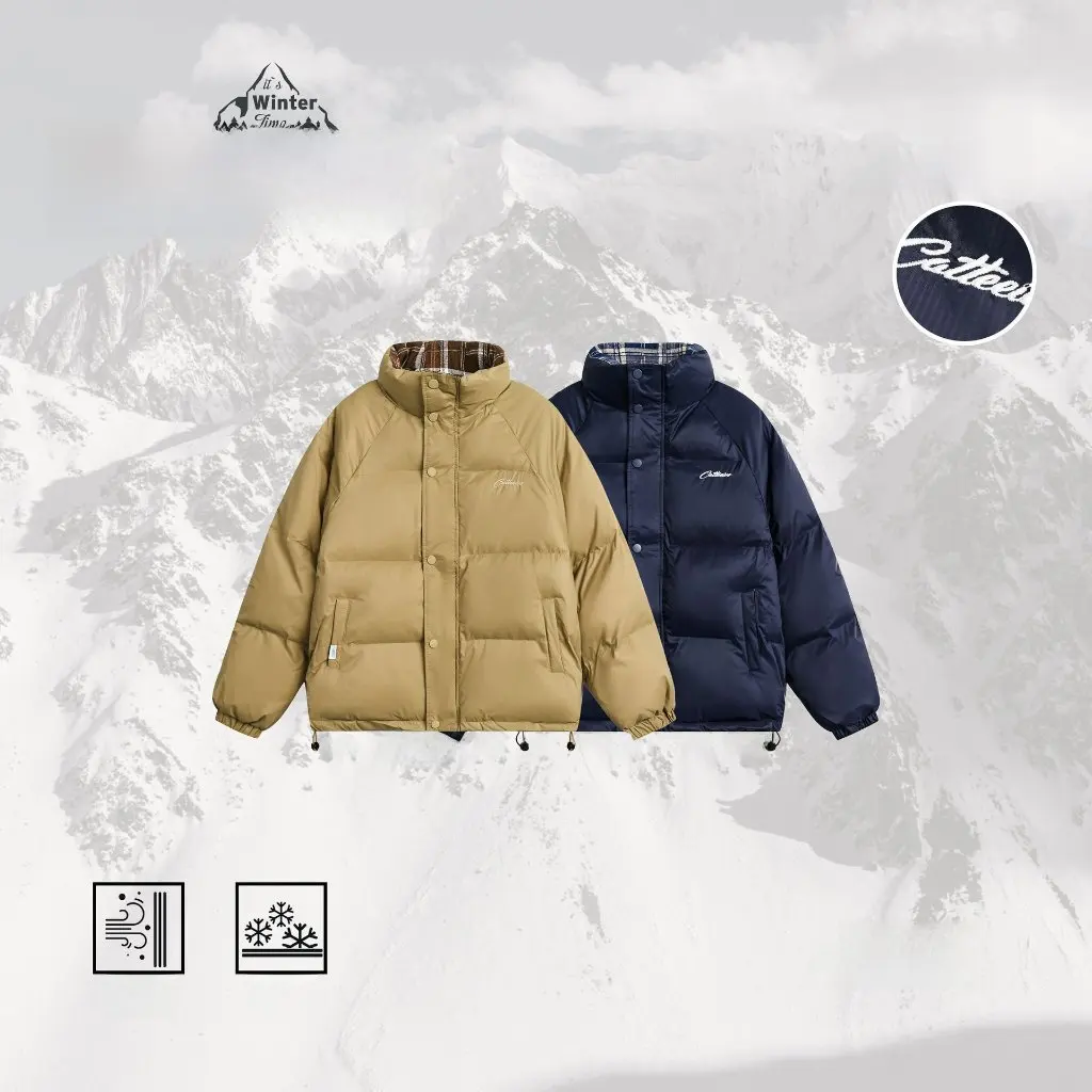 

Cattee Japanese Style Retro Thickened Warm Cotton Jacket Simple Embroidered Casual Bread Top Trendy Brand Women's Fashion