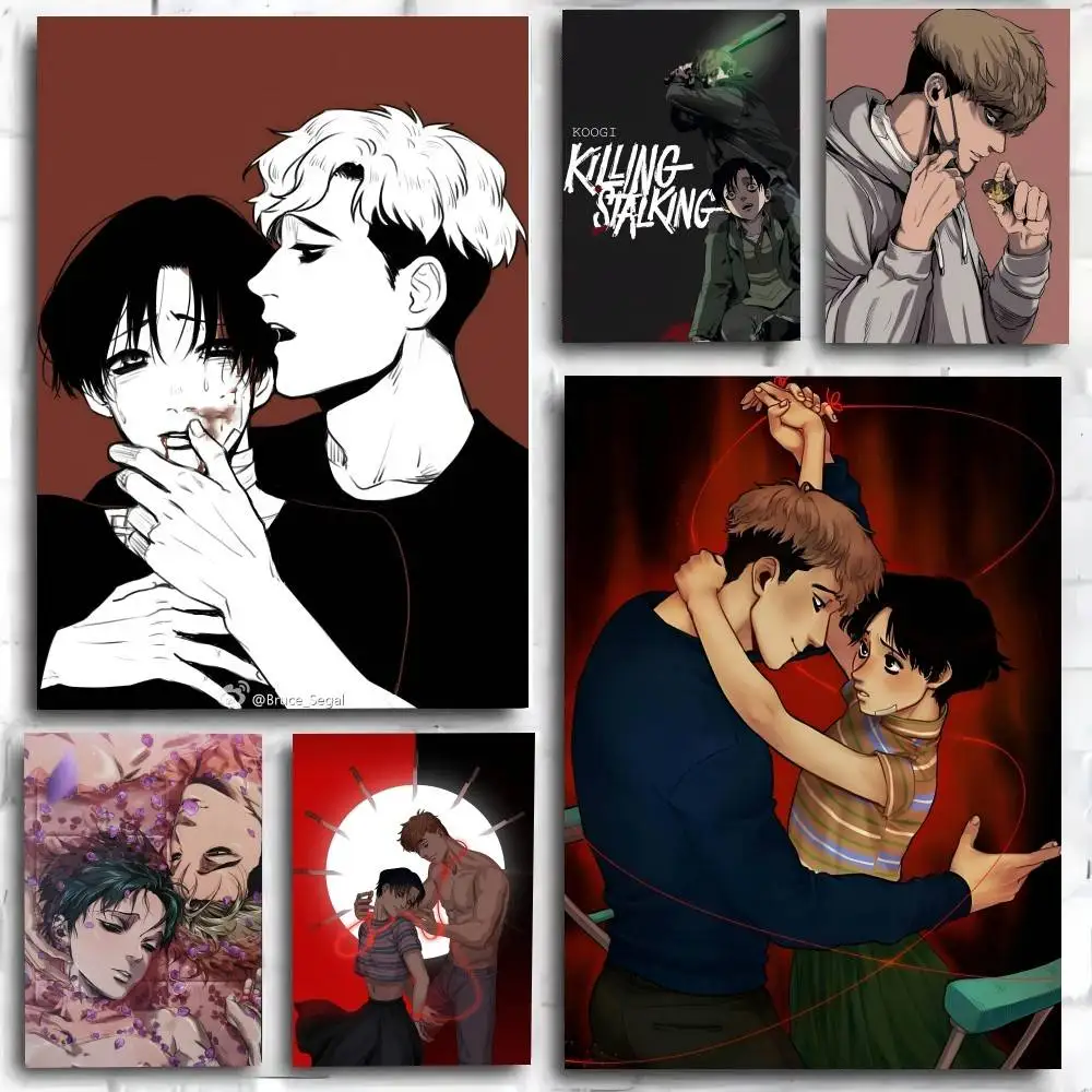 Comic K Killing Stalking Poster Print For Bedroom Living Room Home Decor Cartoon Movie Canvas Painting Wall Art HD Picture Mural