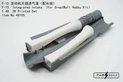 FAB FA48105 1/48 F-15 Integrated Intake For GreatWall Hobby Kit 3D Printed Set