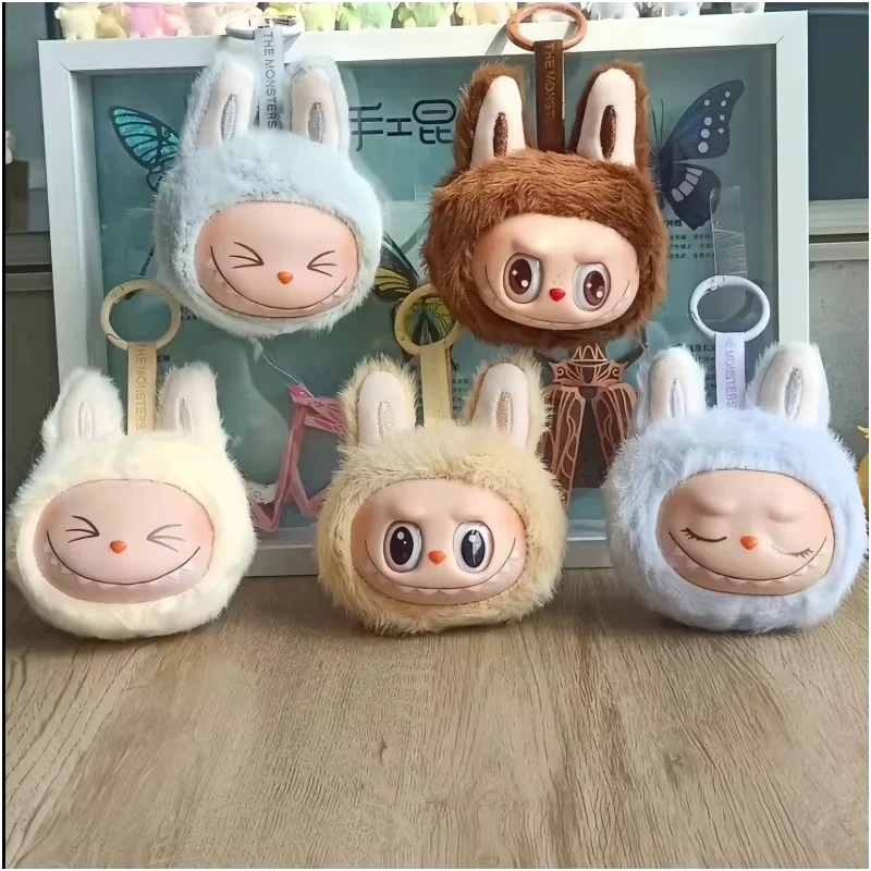 2024 New Sale Anime Labubu Sitting 2nd Generation Little Head Model Toy Cute Cartoon Monster Replica Pendant Toy Birthday Gifts