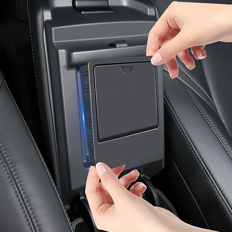 Per Tesla Modello 3 Y 2017 - 2021 2022 2023 2024 2025 Car Center Console Bracciolo Scatola di Immagazzinaggio Nascosta Vassoio Accessori