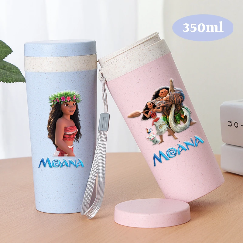 

New Disney Moana Water Cups Boy Girl Cartoon Anime Pattern Water Bottle Large Capacity Leak Proof Sports Drinking Water Cup Gift
