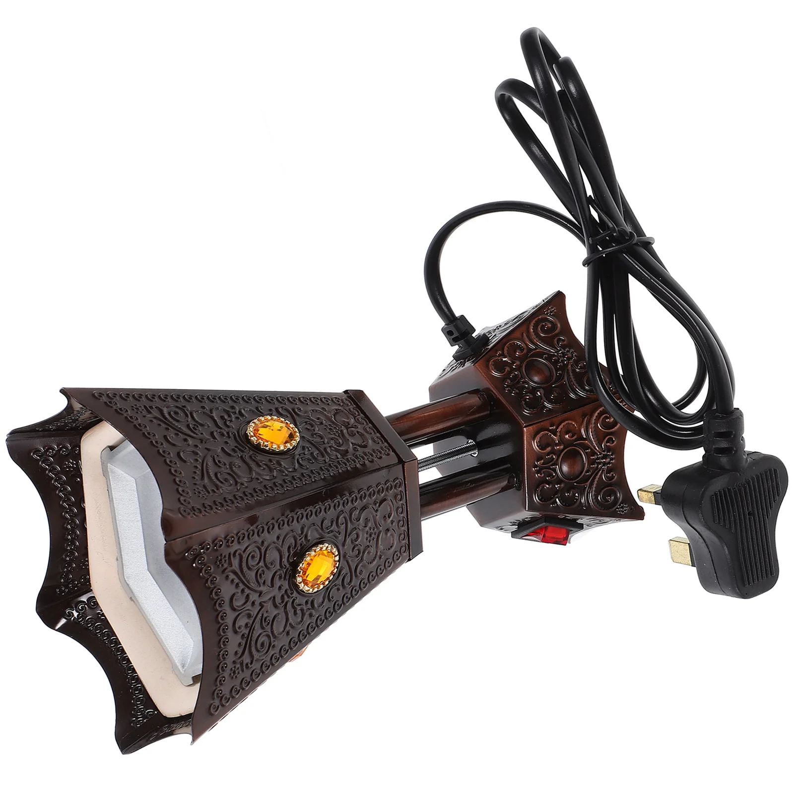 

Electric Incense Burner Vintage Metal Plug In Aroma Censer For Home Decor Relaxation Therapy Table Ornament Uk Plug