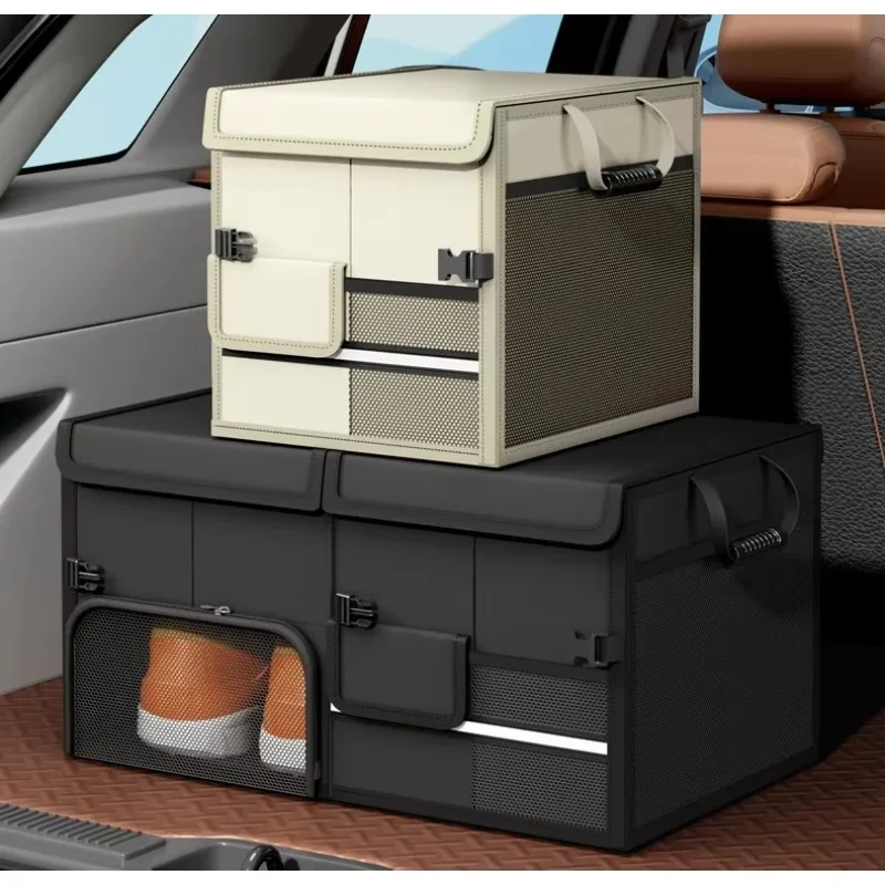 Customisable Oxford Fabric Storage Crate Collapsible Portable Foldable Rectangle Boxes Bins for Outdoor Car Storage Car