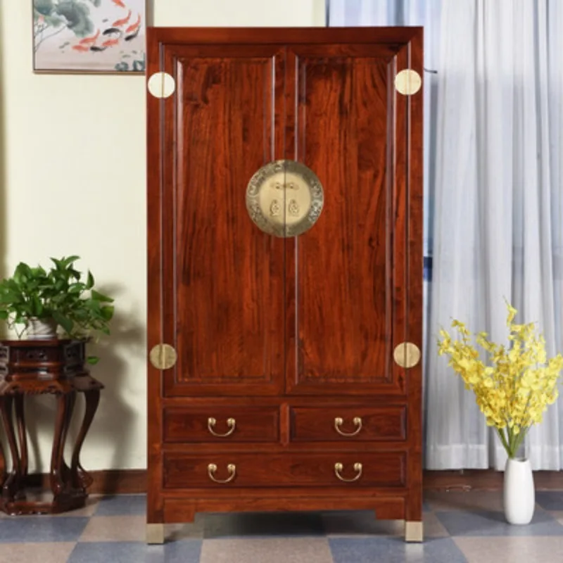 Brown Luxury Metal Wardrobes Vanity Antique Corner Lounges Clothes Wardrobes Storage Cupboard Guarda Roupas Home Furniture
