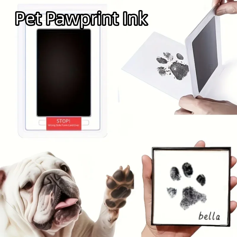 Pet Pawprint Ink Pad Dogs、Cats Pet footprints, create safe, long-lasting memories with our touchless ink pads Souvenir Gift ﻿