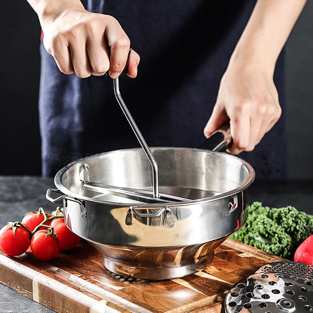 

Food Blender Efficient Mixer Stainless Steel Vegetable Set Easy to Install Mill Stirrer Mash Making Tools Potato Mashers Ricer