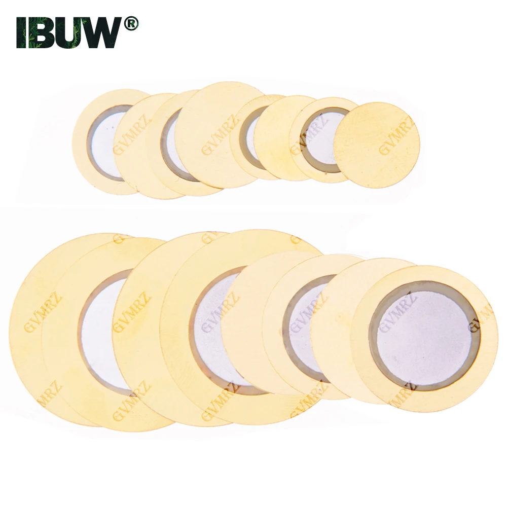 Piezo Buzzer Disc Assortment Kit 12/15/20/27mm Passive Piezoelectric Elements for DIY Electronics & Buzzer Repairs