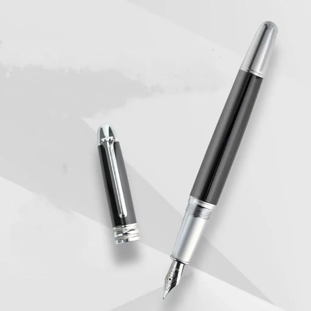 Business metal pen can be changed ink sac office writing high-grade F tip pen