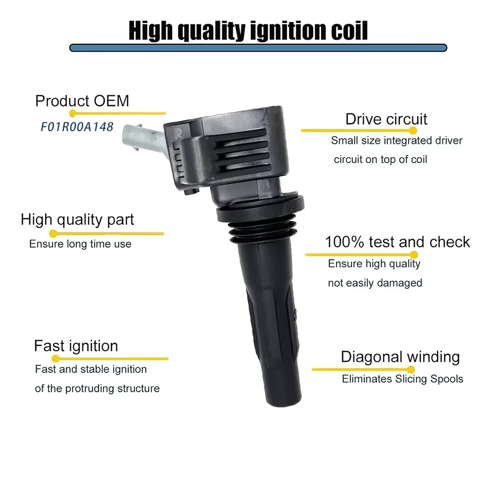 4pcs Auto ignition coil 19070-97206 for Roewe RX3 1.6L High quality Engine Replace Parts F01R00A148