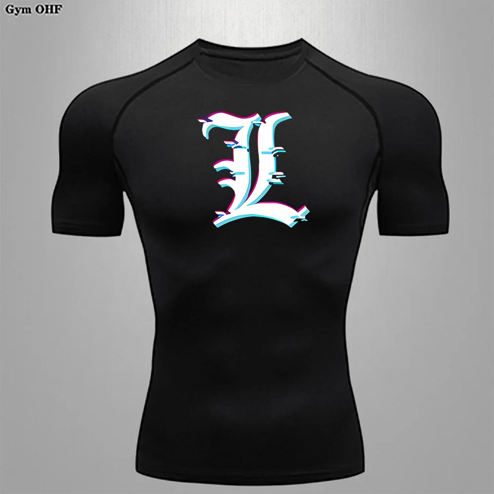 Anime T-Shirts Surfing Men's Clothing Rash Guard Diving Tight Fitting Beach GYM Tops Heat Dissipation Quick-drying Skin-Friendly