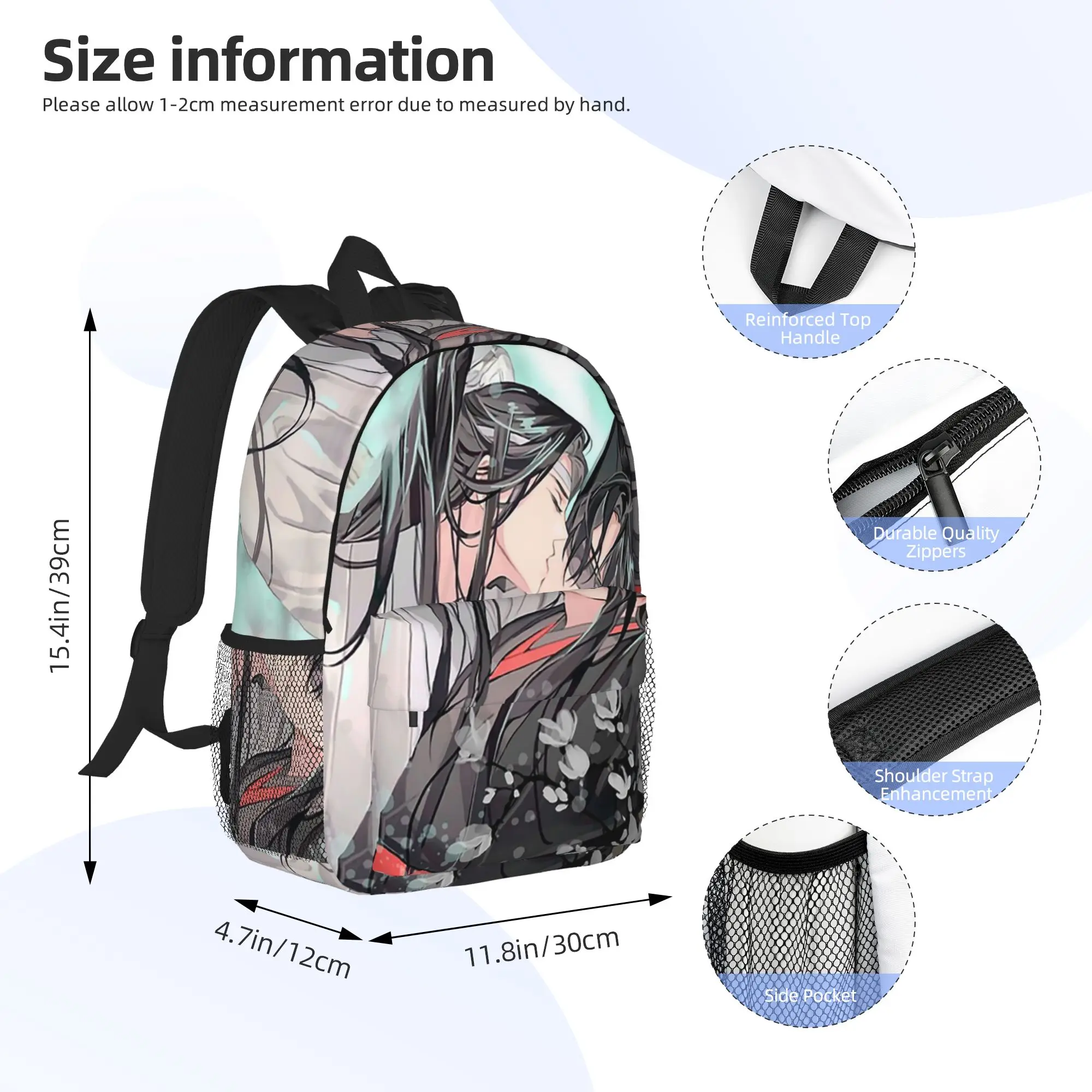 Mo Dao Zu Shi The Grandmaster Of Demonic Cultivation Backpack Hot Sale Daypack Boys Girls BookBag Shoulder Bags School Bag